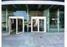 Automatic door at the entrance and exit