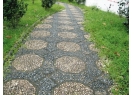 Pavement made of pebbles Pavement made of pebbles