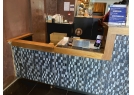 The snack bar has a counter for wheelchair users. The snack bar has a counter for wheelchair users.
