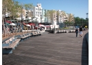 The Stanley Waterfront Promenade is wide and spacious. The Stanley Waterfront Promenade is wide and spacious.